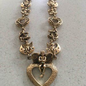 VTG Jewelry Lot Sterling Silver Italy 925 Germany etc 1940s to Y2K Hearts & Pink